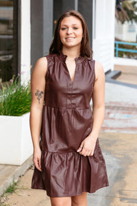 Helena Mahogany Dress