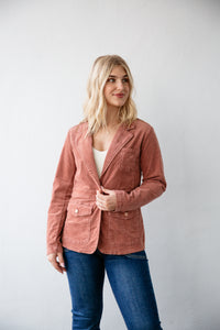 Heather Corduroy Blazer