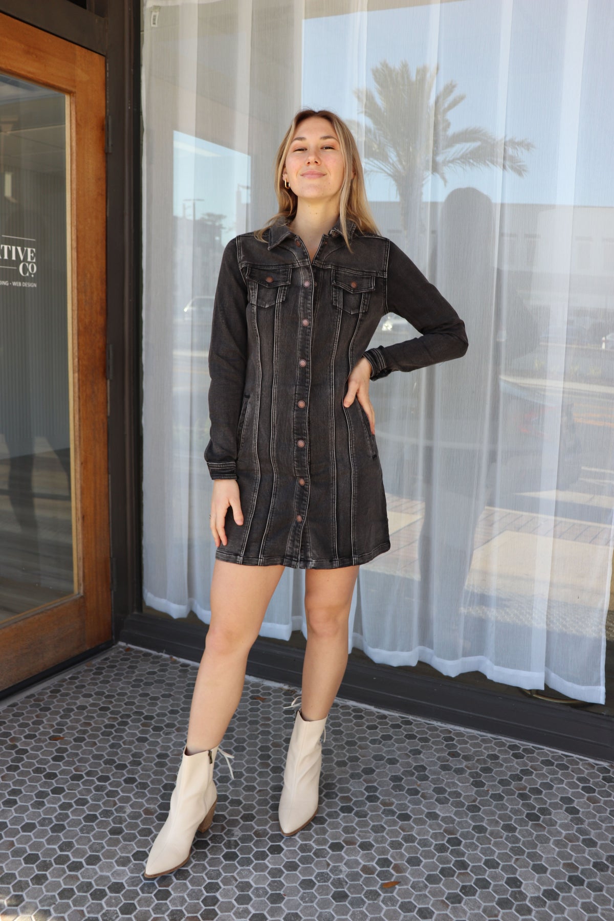 Gabrielle Denim Dress