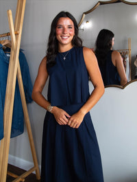 Ocean Calls Pleated Maxi Skirt