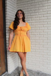 Washed Orange Romper