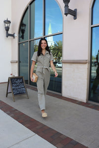 Riveter Denim Jumpsuit - Olive