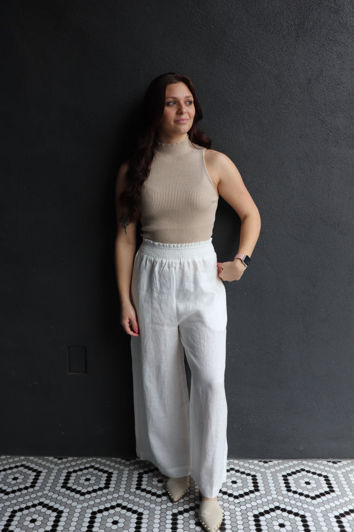Arlo Linen Pants - Off White