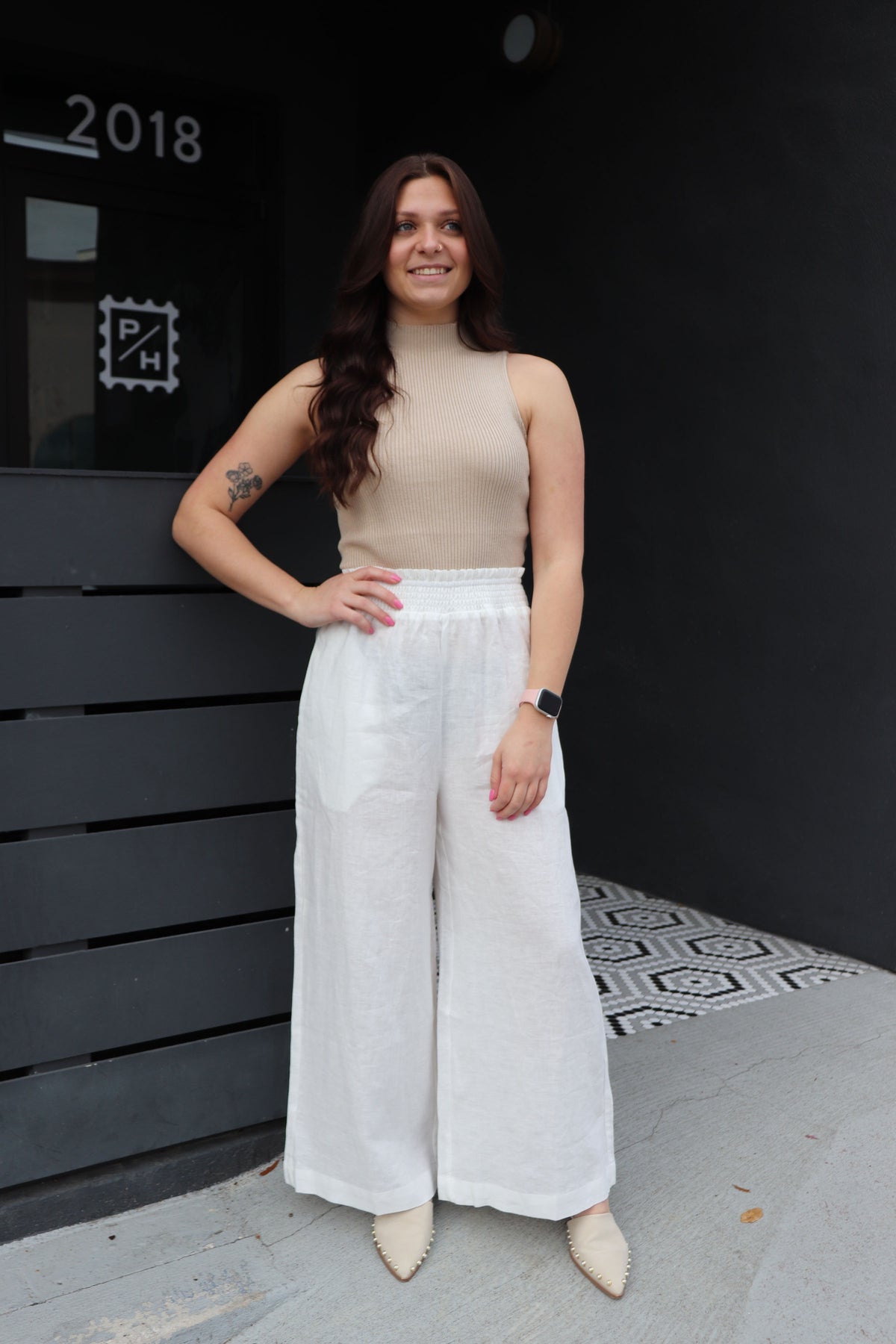 Arlo Linen Pants - Off White