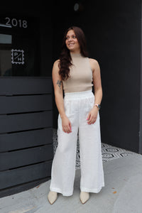 Arlo Linen Pants - Off White