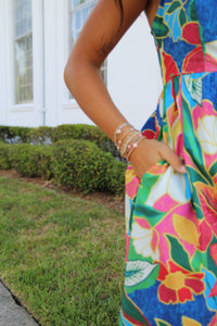 Ruffle Tie Back Maxi