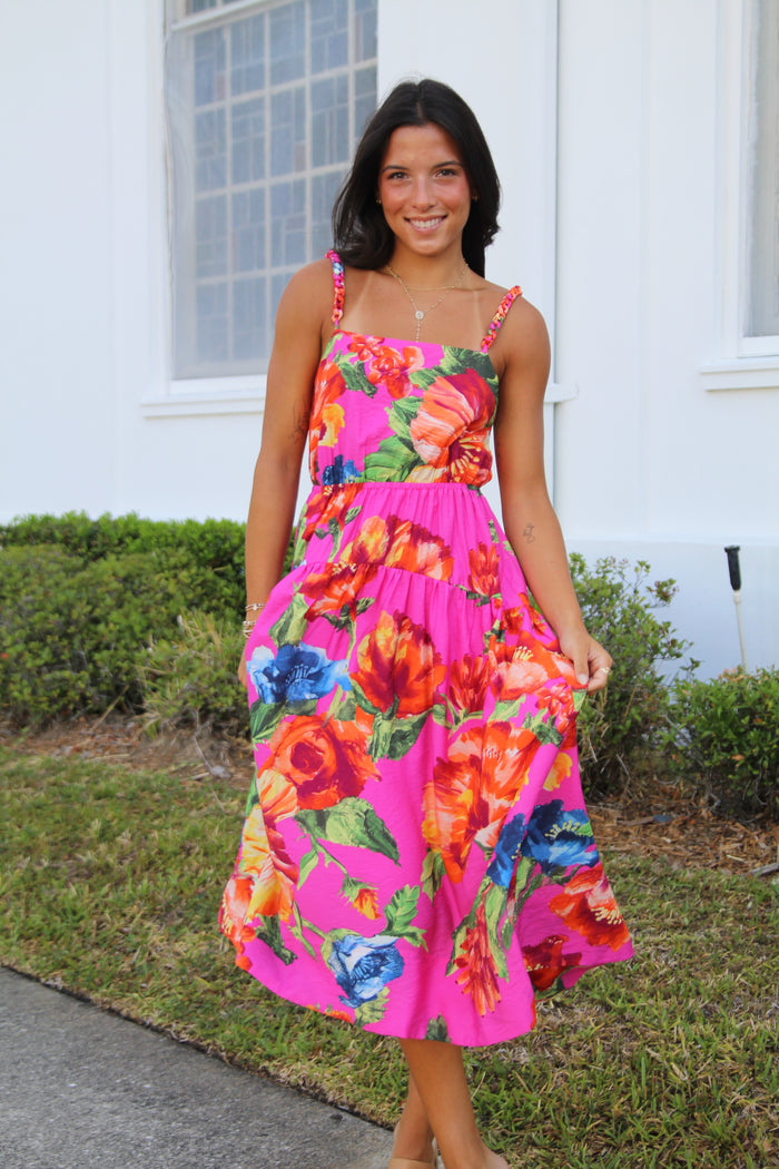 Braided Strap Maxi Dress