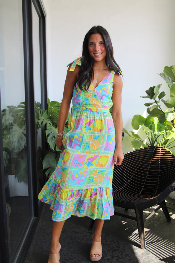 Mimosa Surplice Midi