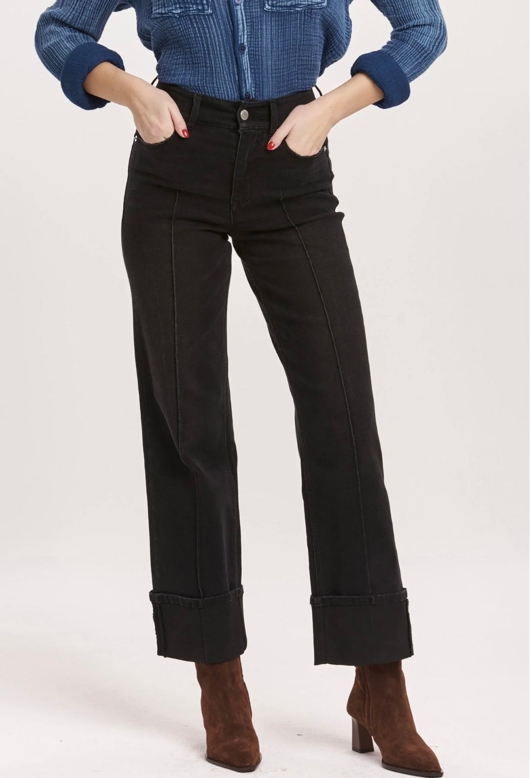 Holly Straight Leg Jean - Black