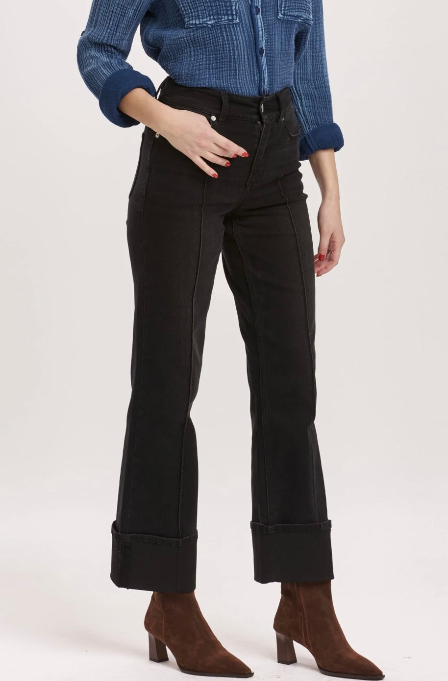 Holly Straight Leg Jean - Black