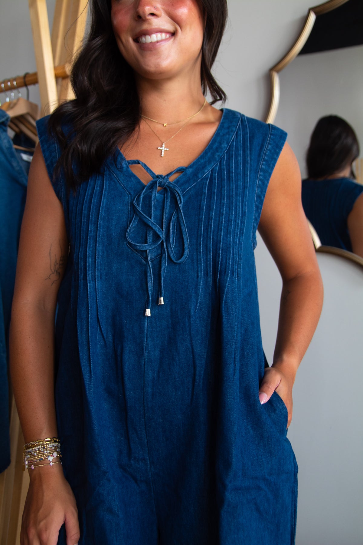 Charlie Denim Romper