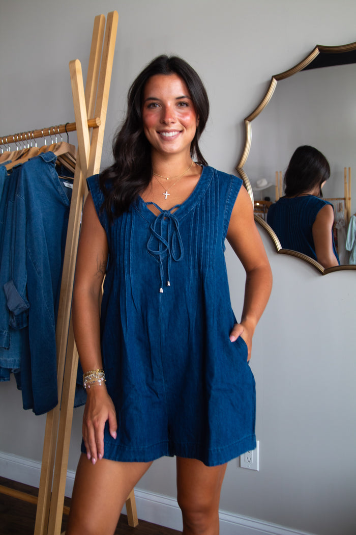 Charlie Denim Romper