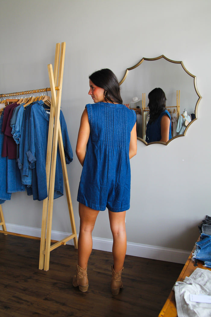 Charlie Denim Romper