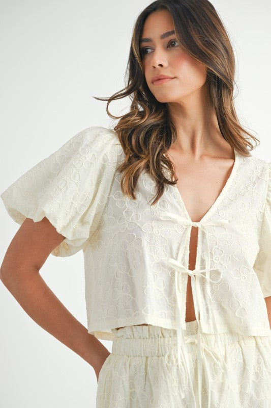 Floral Embroidered Set