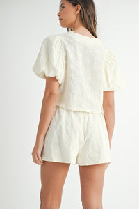 Floral Embroidered Set