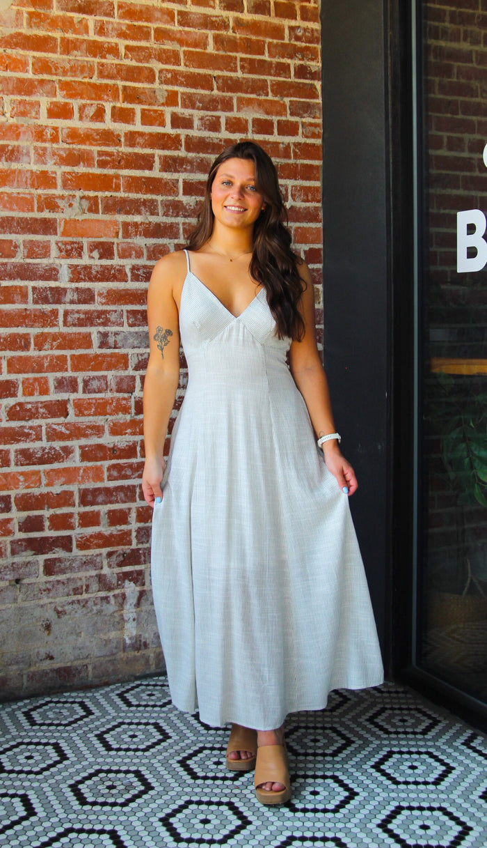 Striped Linen Maxi