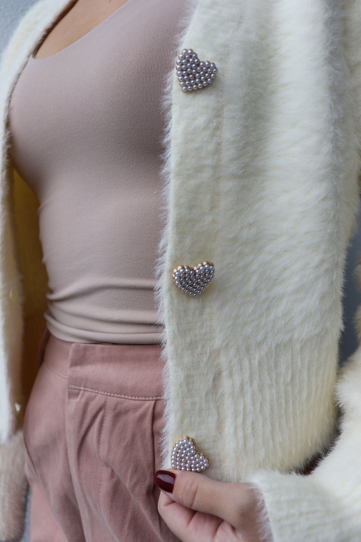 Heart Button Cardigan