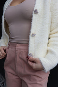 Heart Button Cardigan