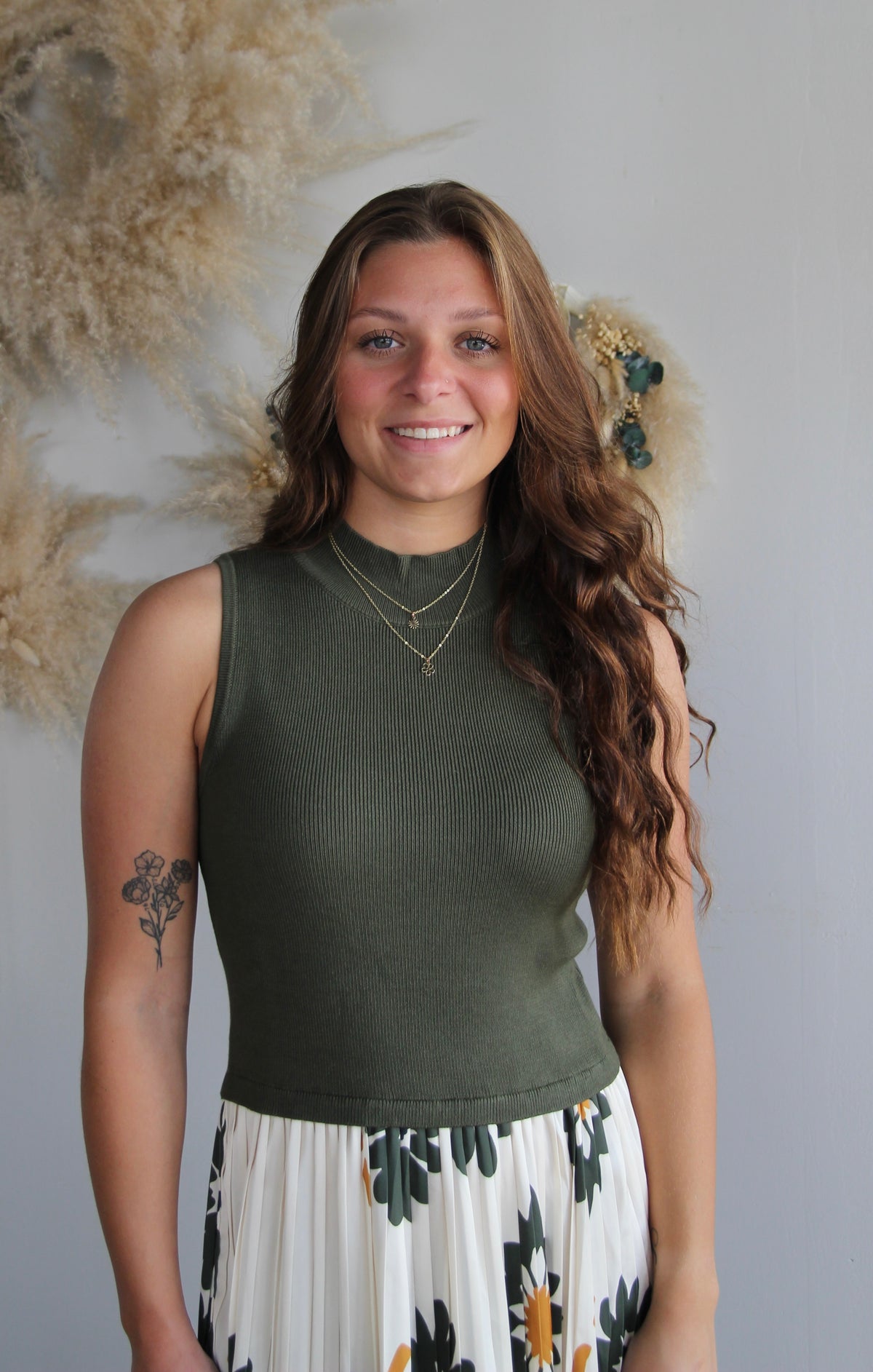 Tara Pleated Midi Dress