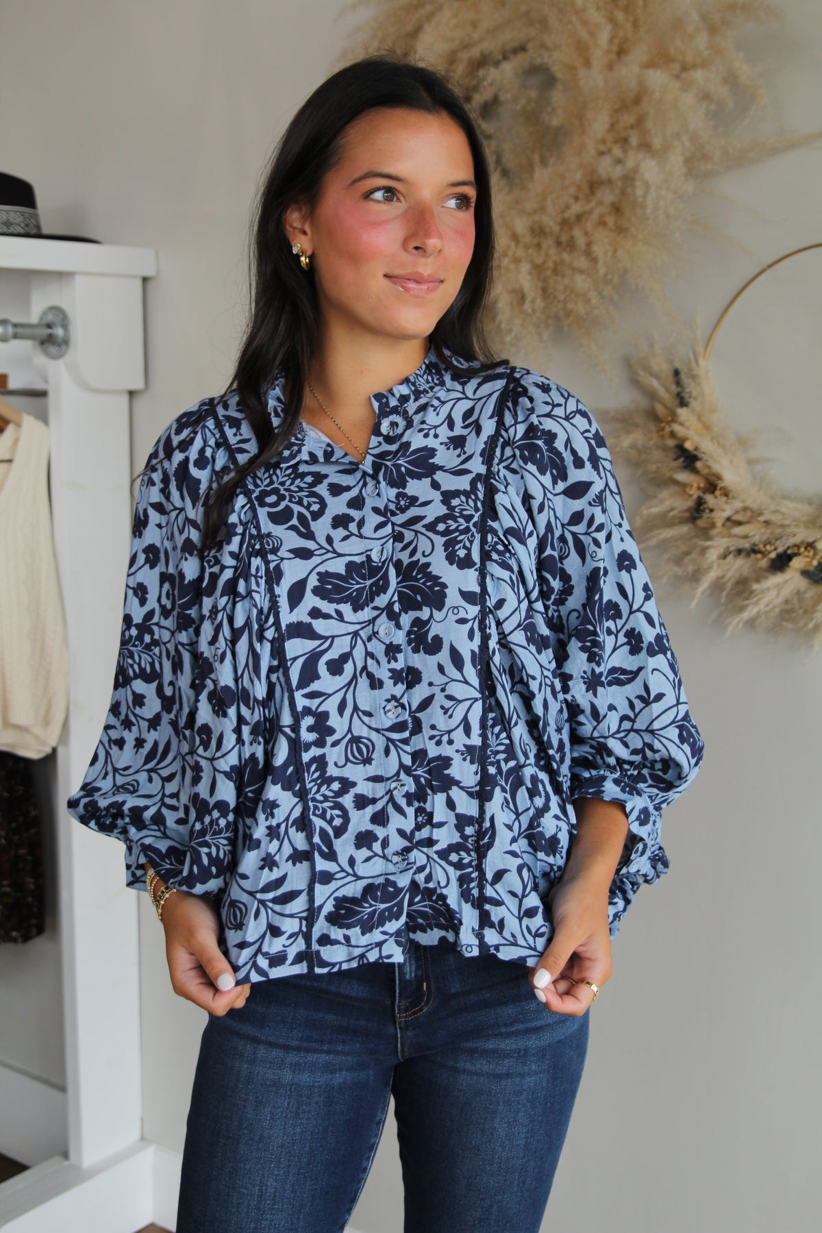 Dusty Button Down Top