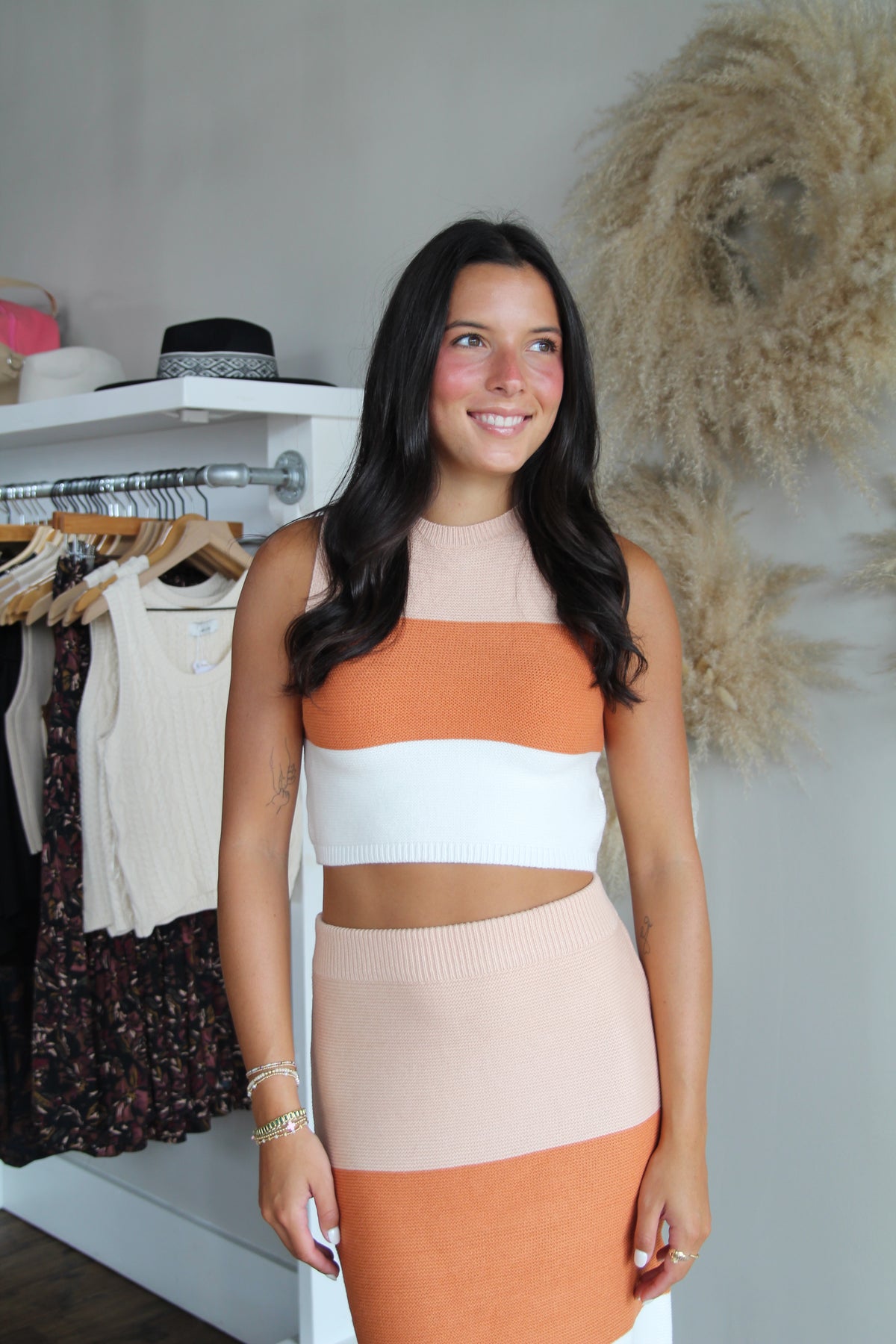 Color Block Knit Top