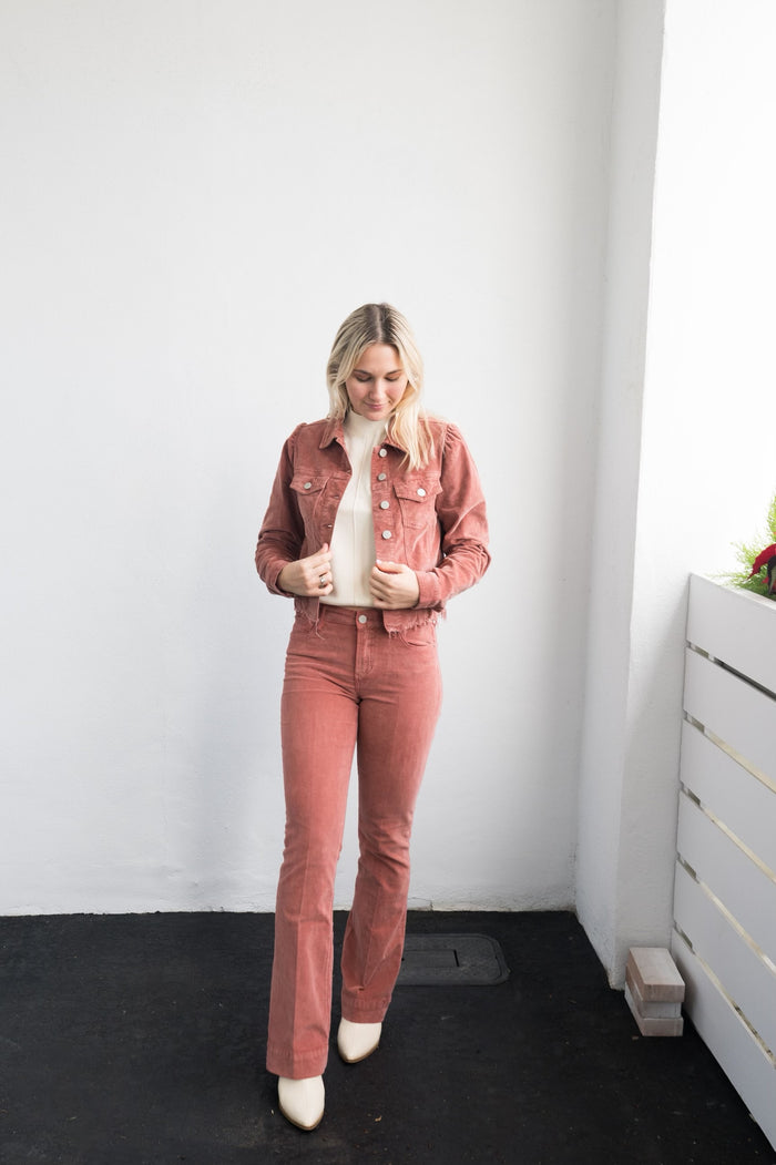 Roselyn Frayed Hem Jacket