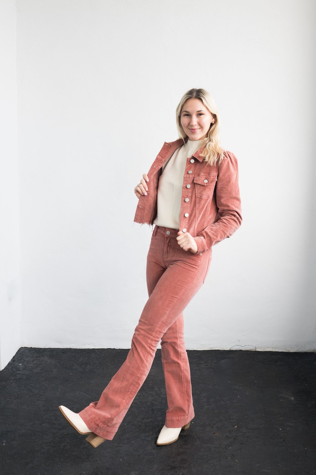 Roselyn Frayed Hem Jacket