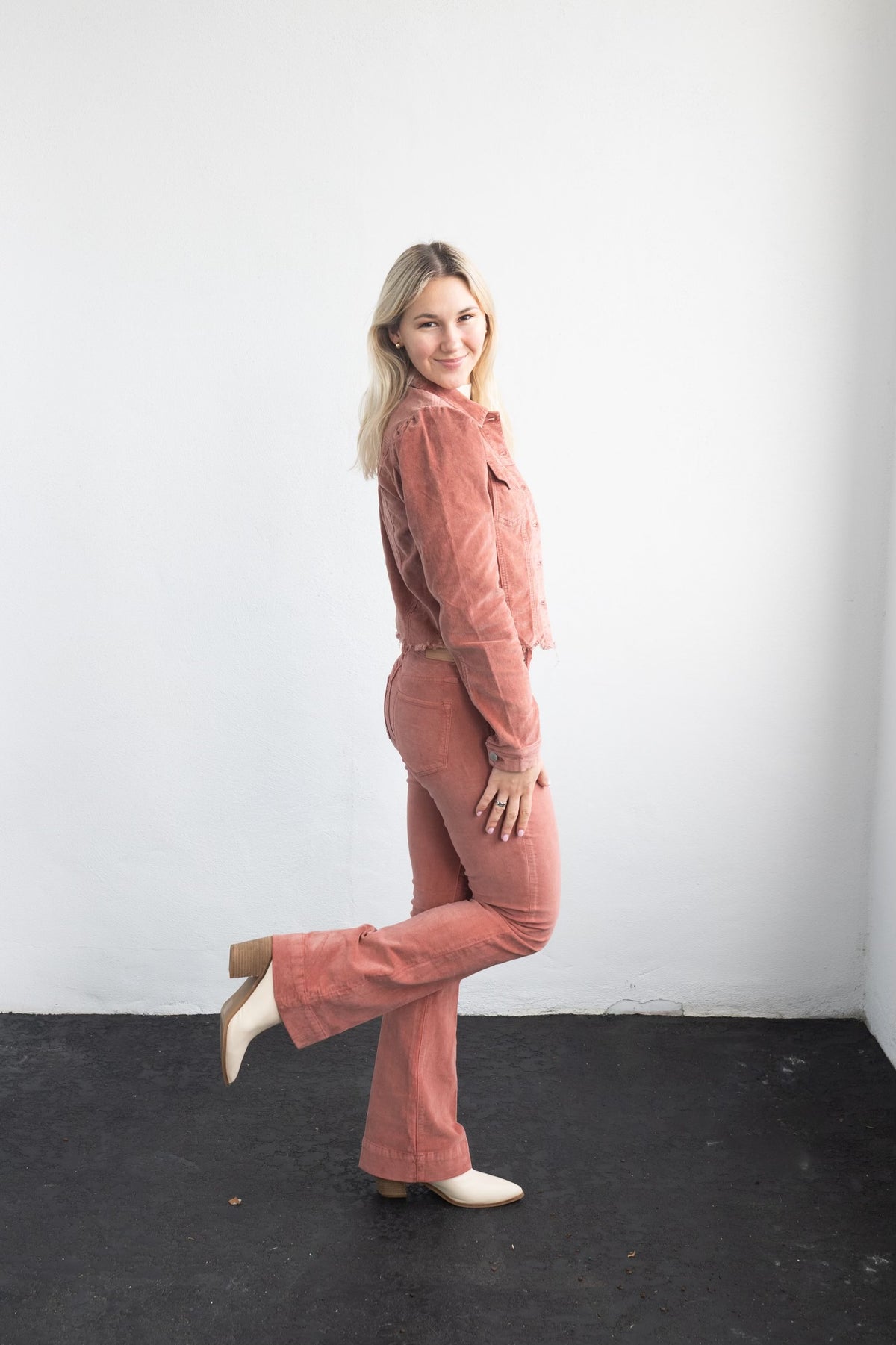 Roselyn Frayed Hem Jacket