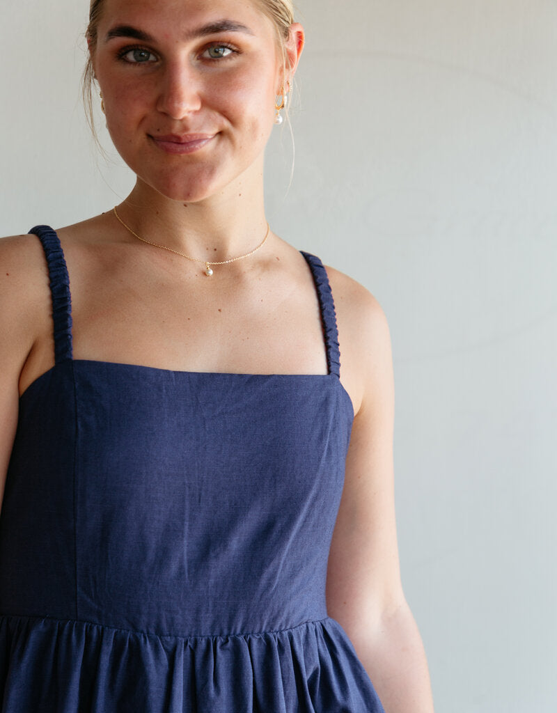 Blue Days Criss Cross Tie Dress