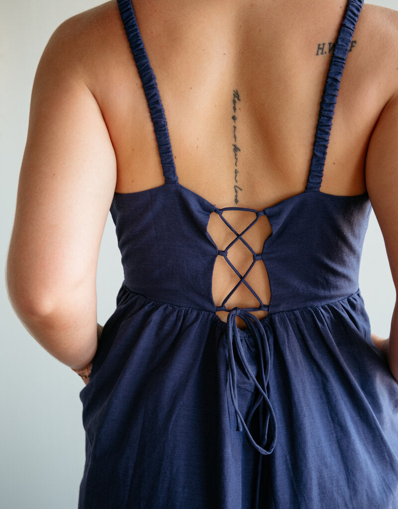 Blue Days Criss Cross Tie Dress Lilly Grace Blue Days Criss Cross Tie Dress Lilly Grace