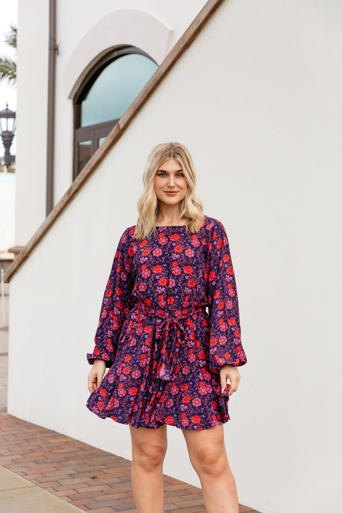 Floral Flare Bottom Dress