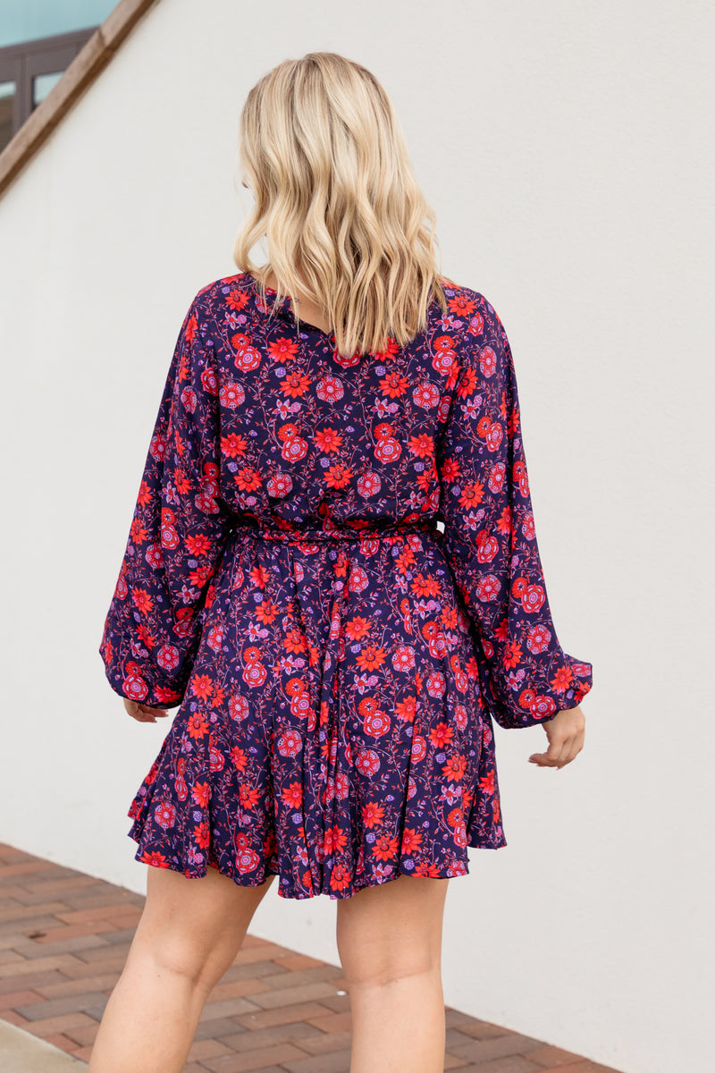 Floral Flare Bottom Dress Floral Flare Bottom Dress