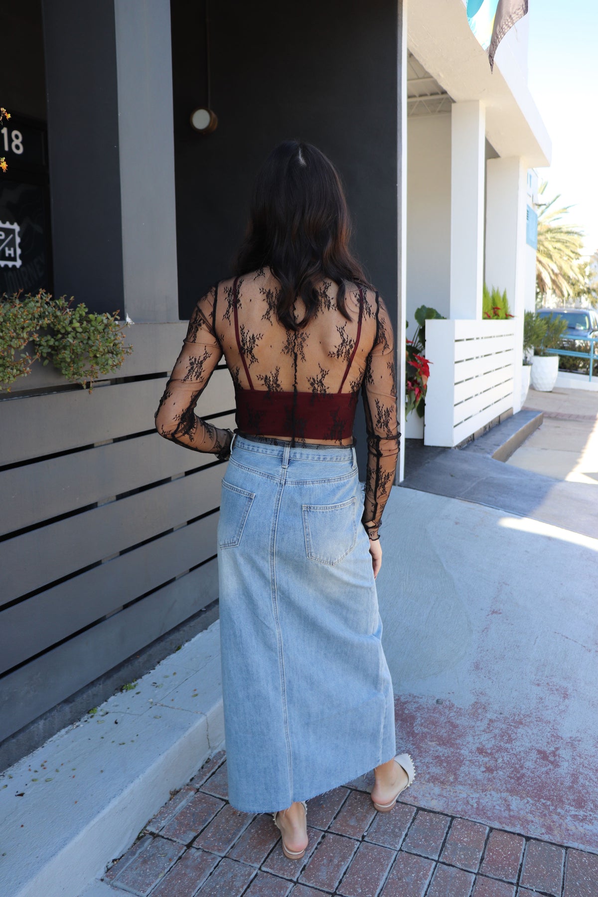 Aubrey Lace Top - Black