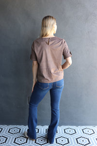 Imelda Suede Top