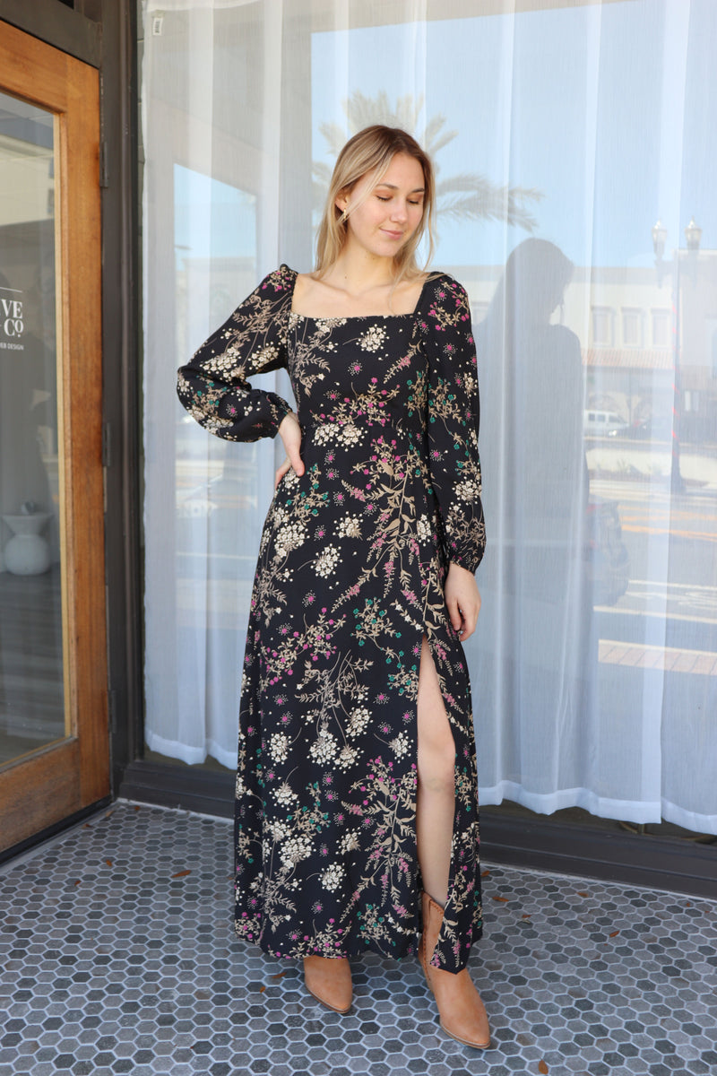 Holiday Floral Maxi