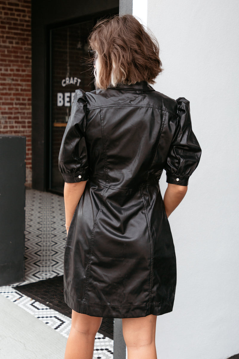 Ophelia Vegan Leather Dress Lilly Grace Ophelia Vegan Leather Dress Lilly Grace