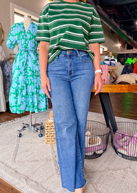 Fiona Wide Leg - Medium Wash