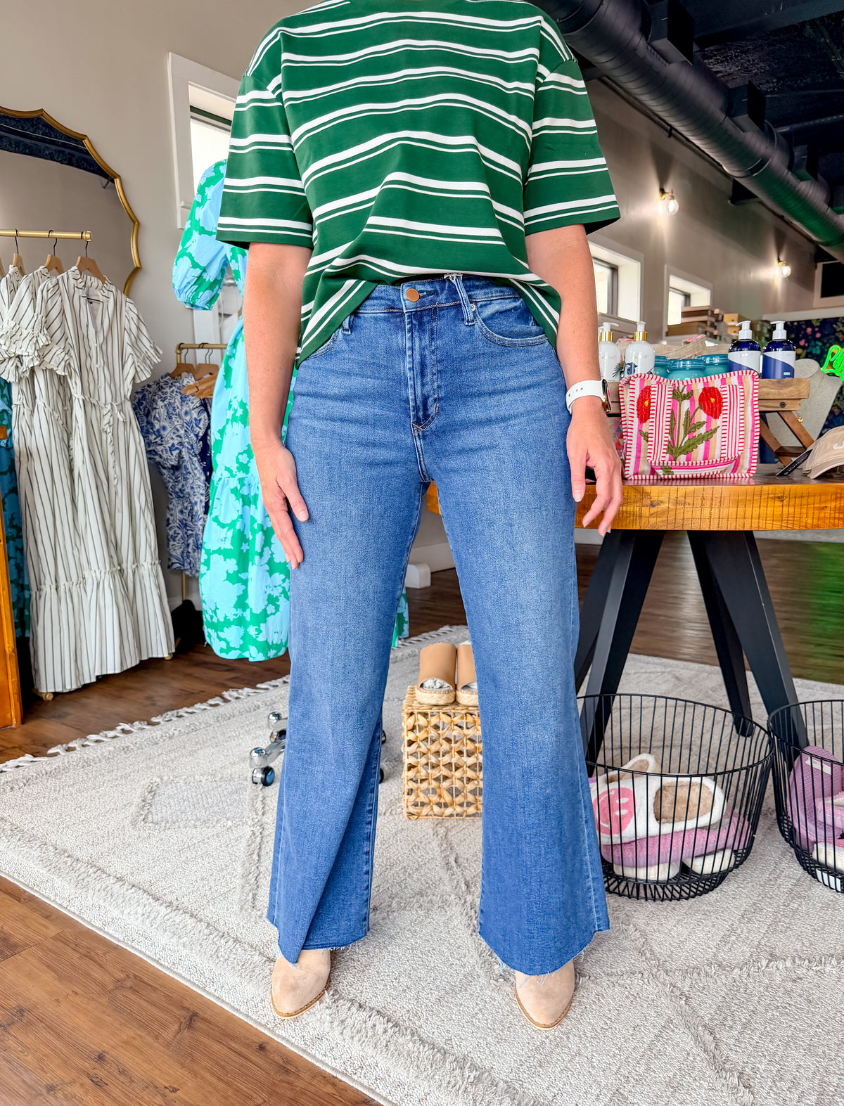 Fiona Wide Leg - Medium Wash