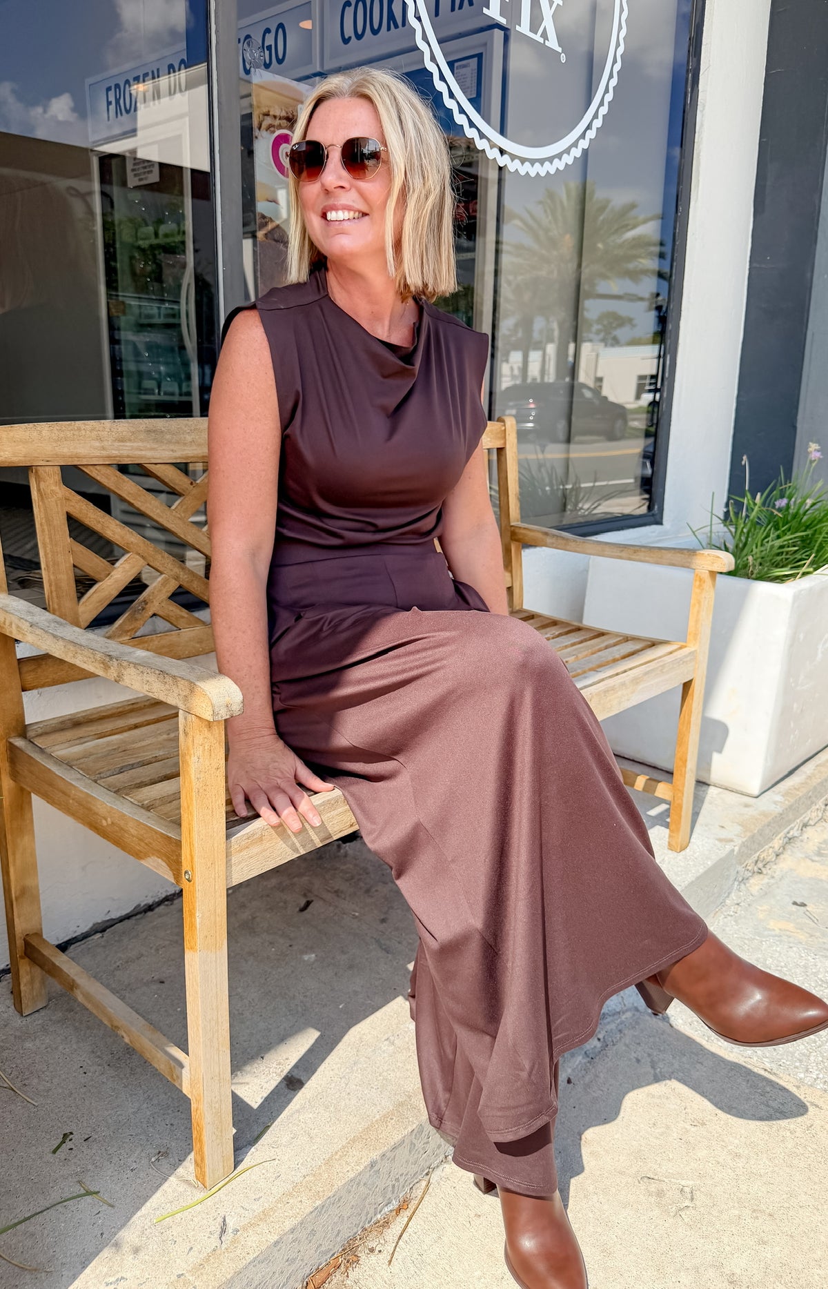 Nolita Wide Leg Pants - Chocolate