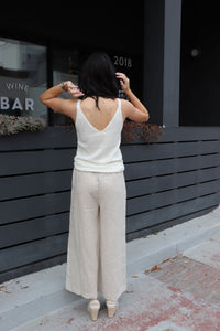 Arlo Linen Pants - Oatmeal