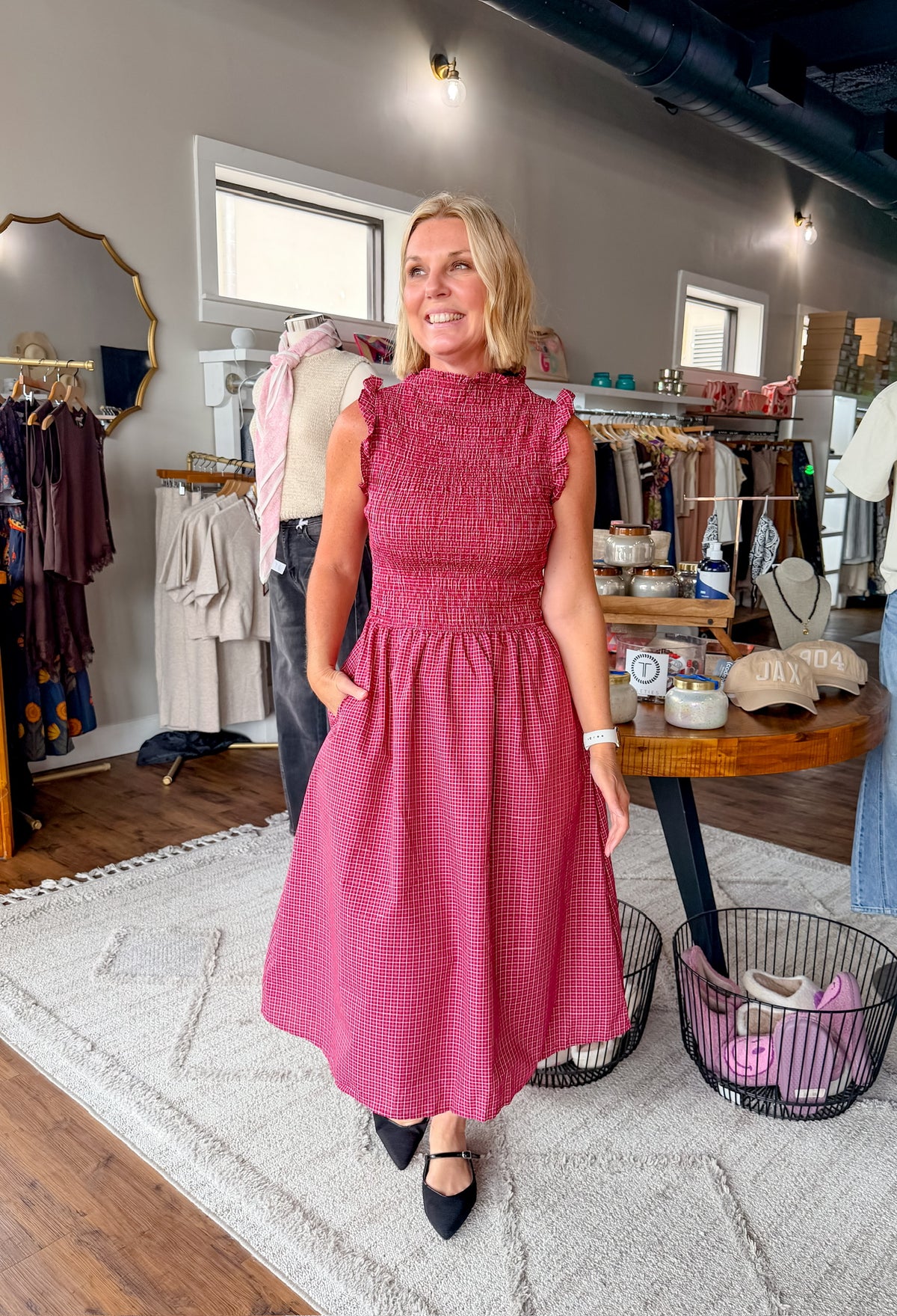 Camryn Gingham Dress