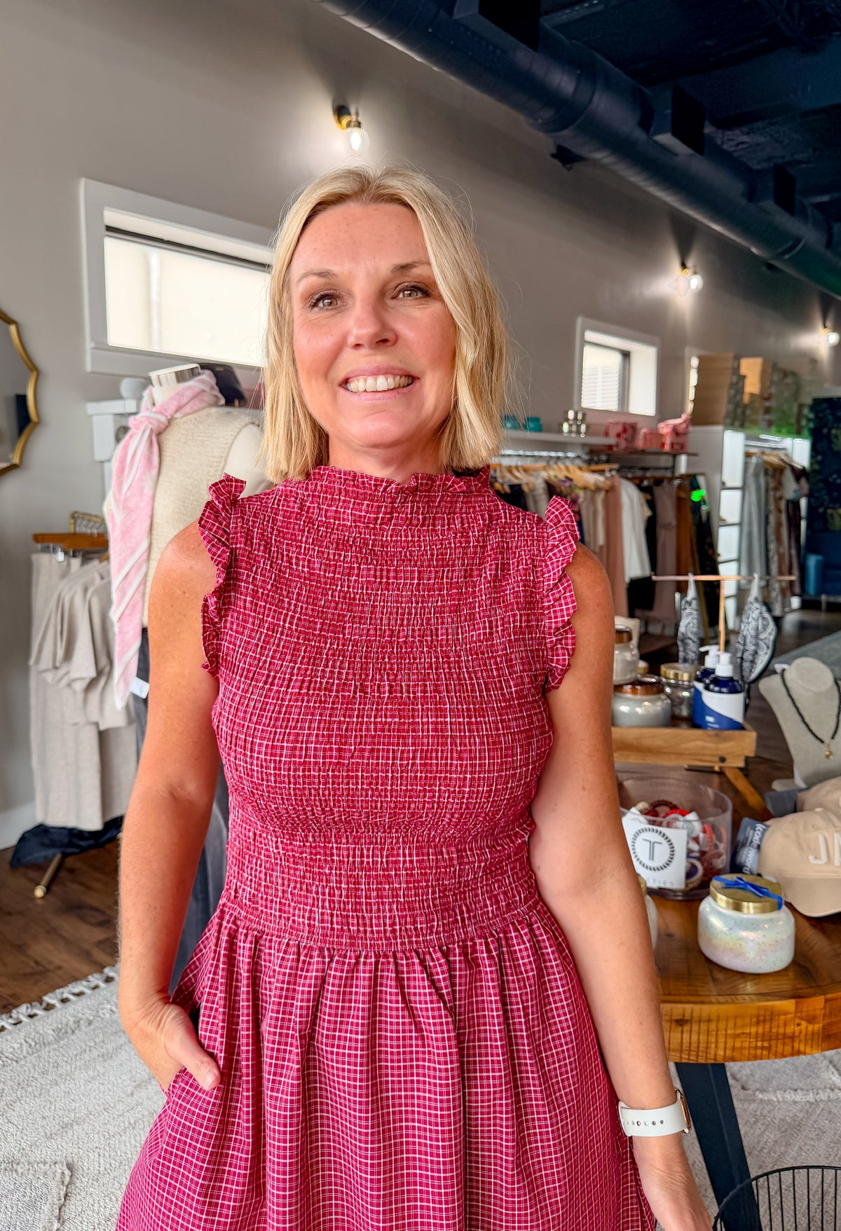 Camryn Gingham Dress