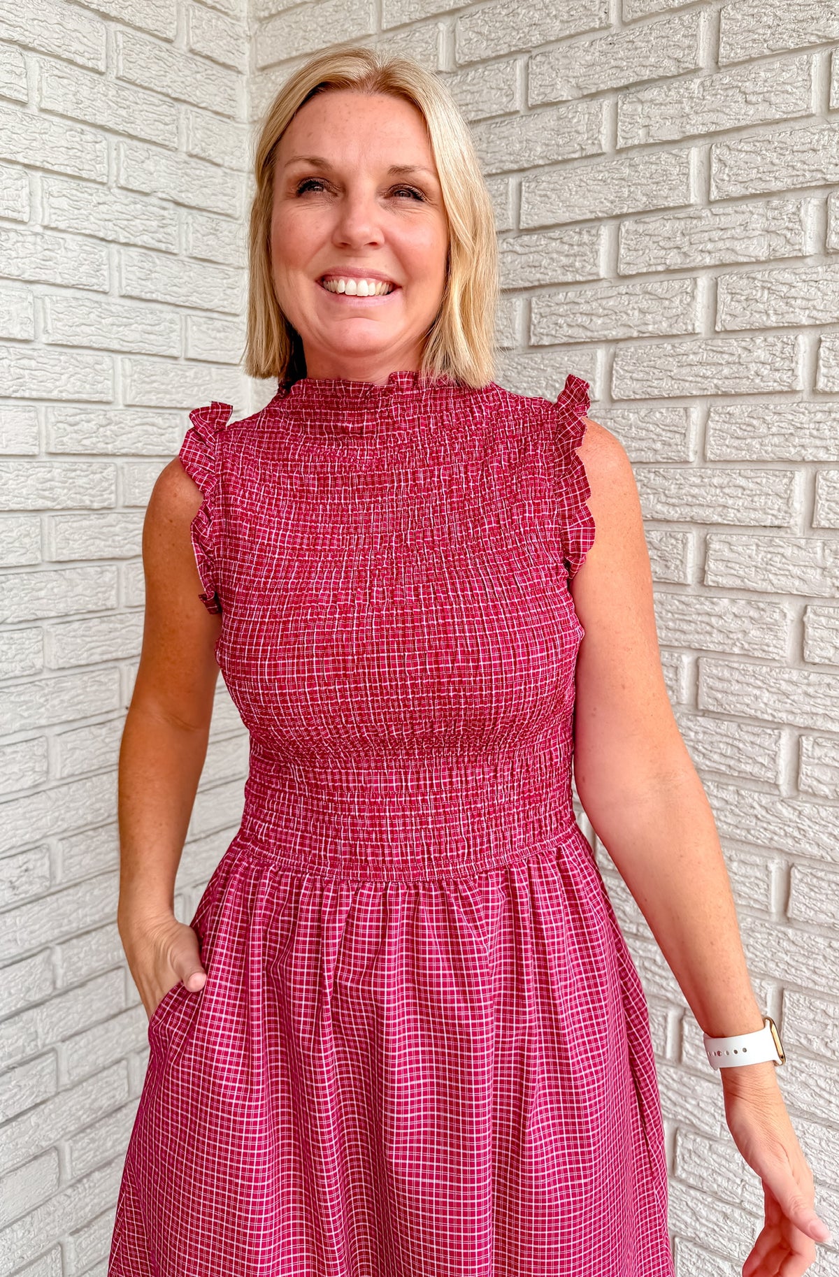 Camryn Gingham Dress