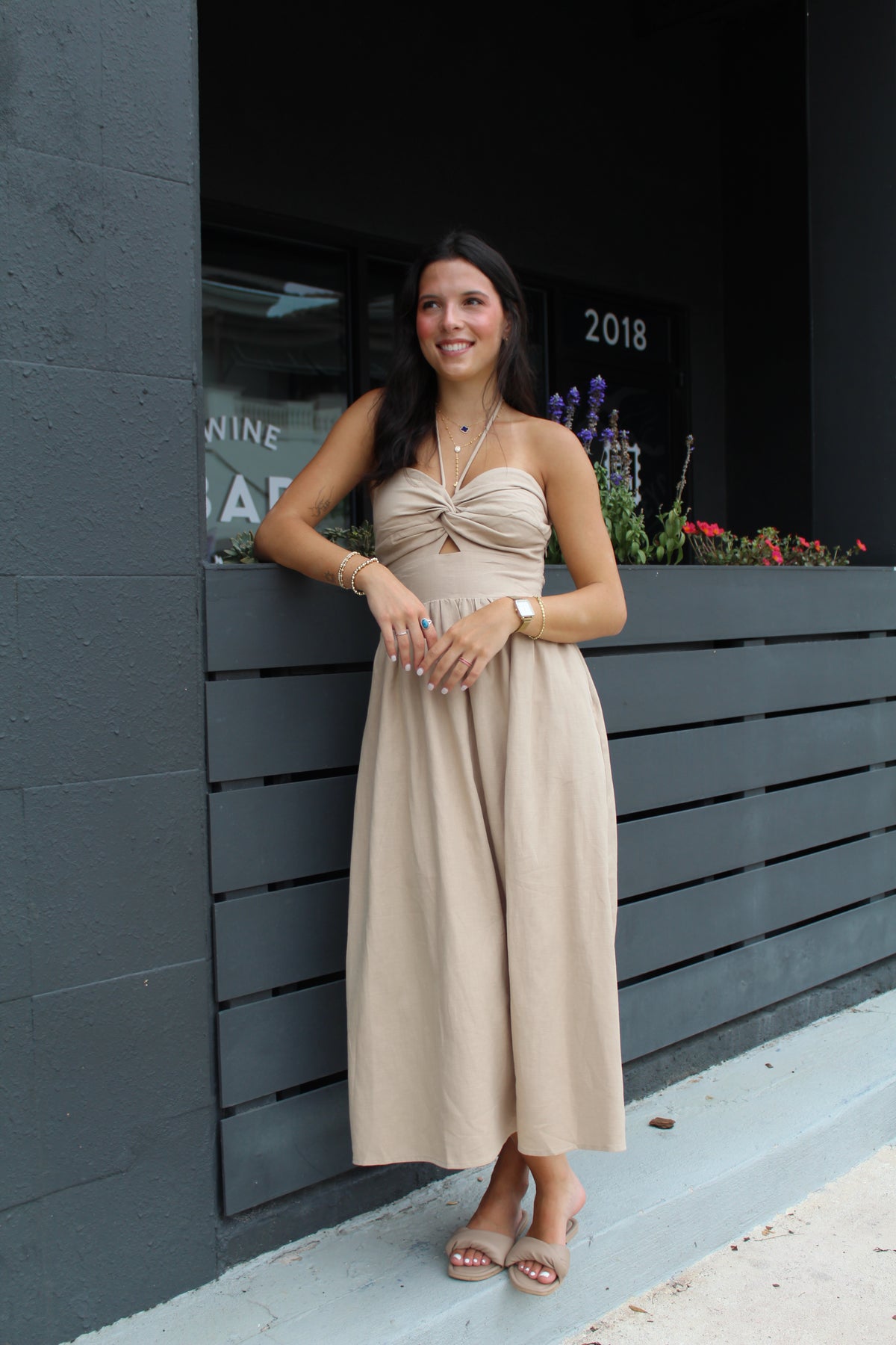 Stone Halter Maxi