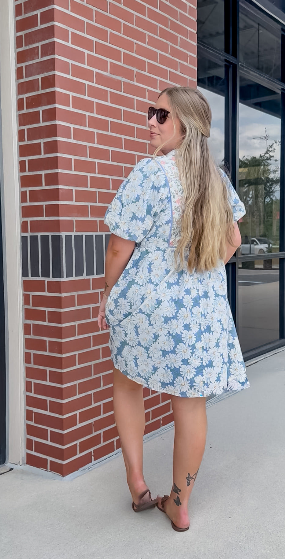 Daisy Puff Sleeve Dress