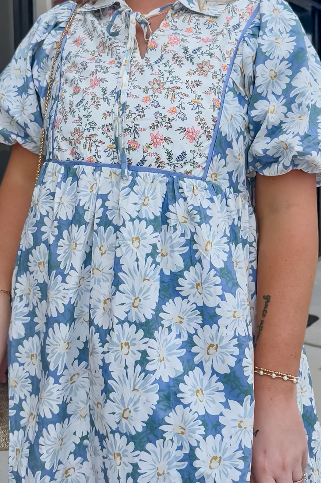 Daisy Puff Sleeve Dress