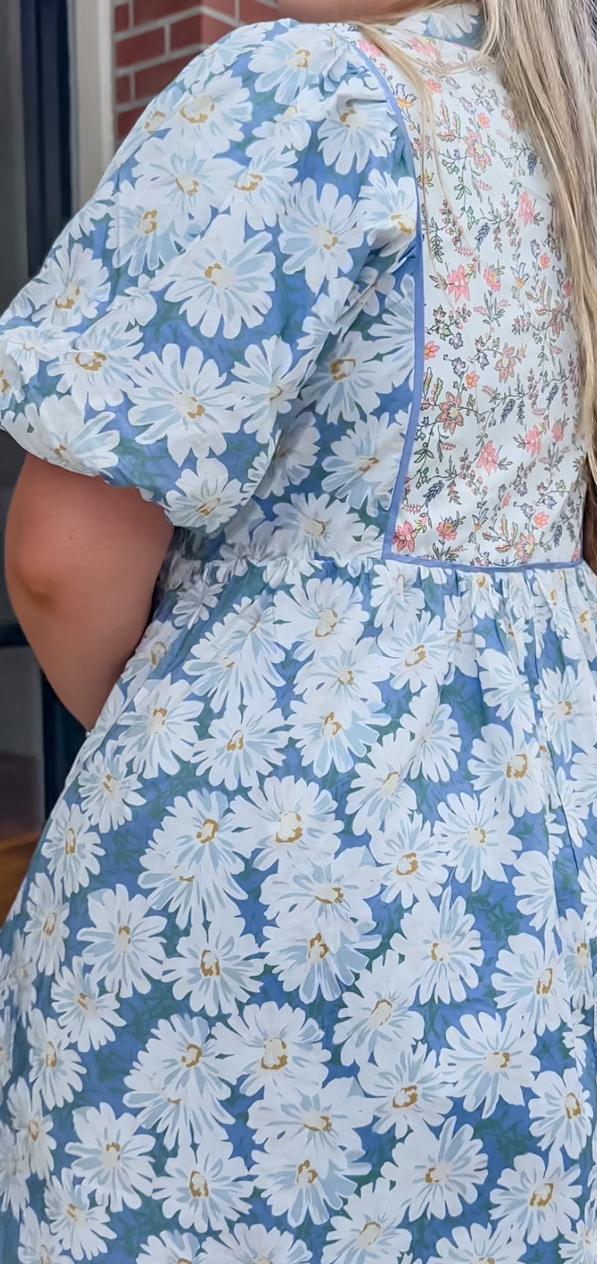 Daisy Puff Sleeve Dress – Lilly Grace