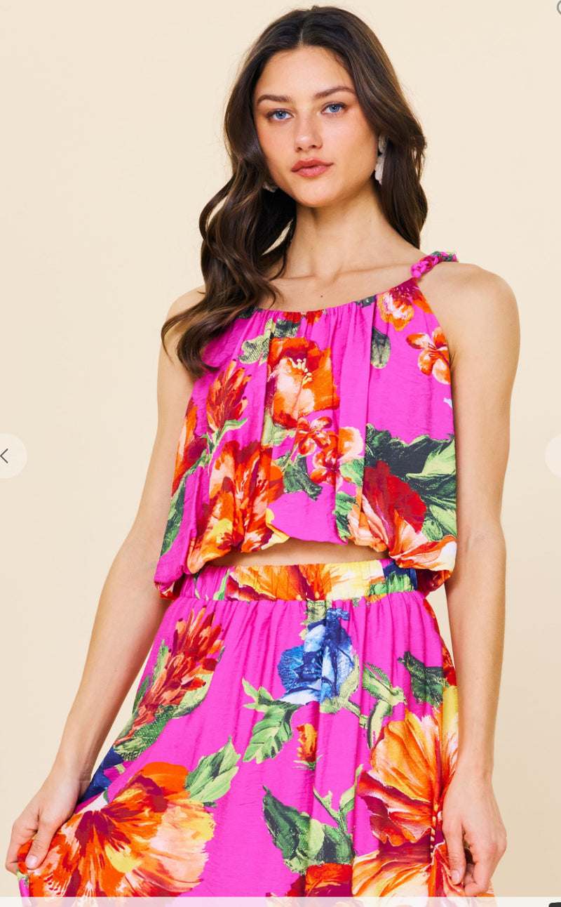 Braided Floral Top
