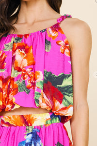 Braided Floral Top
