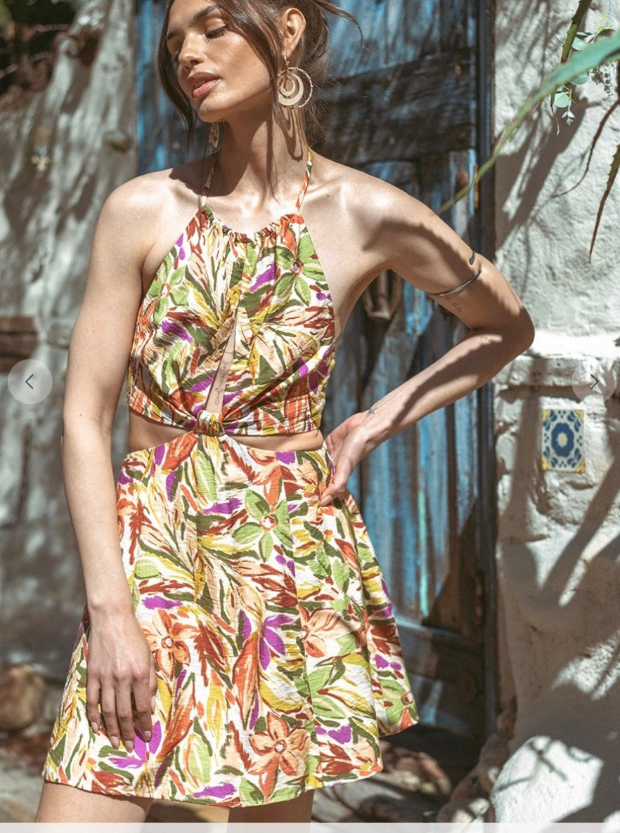 Tropical Halter Dress Lilly Grace Tropical Halter Dress Lilly Grace